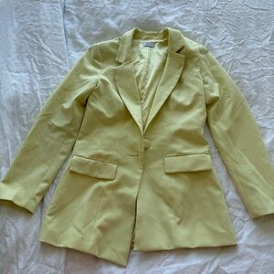 Oh Polly Yellow Tailored Blazer